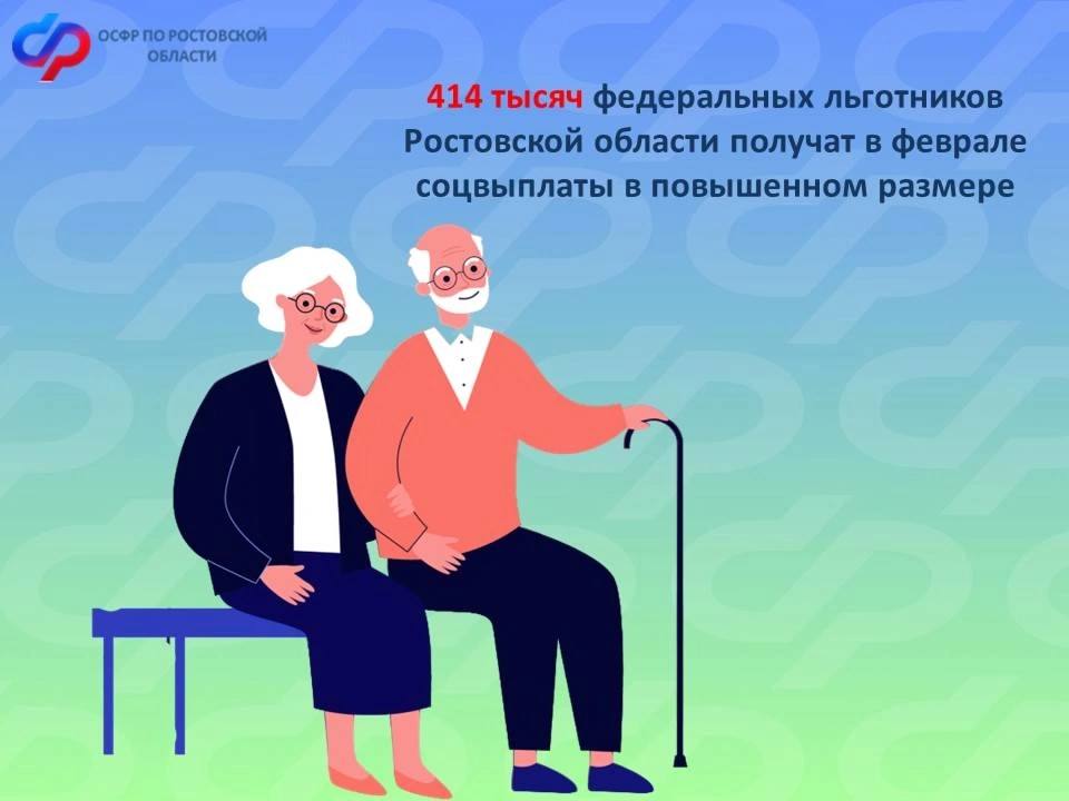В Ростовской области федеральные льготники получат повышенные выплаты