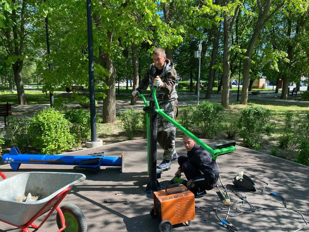 Благоустройство спортивной уличной площадки в сл. Большая Мартыновка