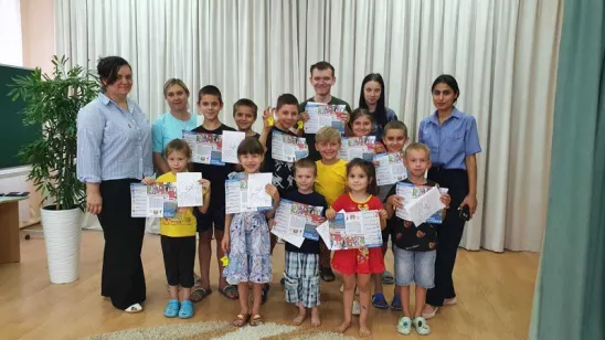 Работник библиотеки побывала в гостях у ребят социально-реабилитационного центра сл. Большая Мартыновка