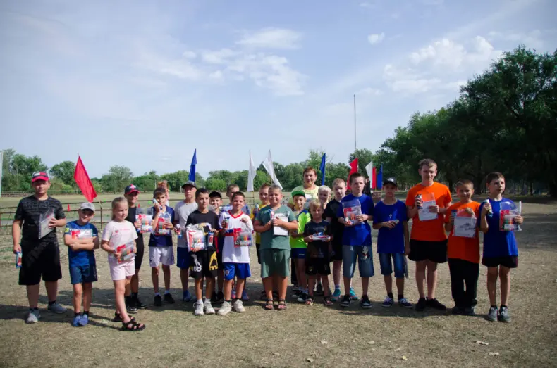В День физкультурника прошли Веселые старты на стадионе в сл.Большая Мартыновка