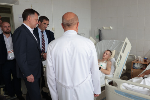 Юрий Борисович Слюсарь поддержал бойцов СВО, находящихся на лечении в г. Ростове