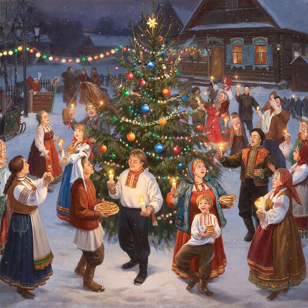 Святки: Двенадцать дней между мирами, где прошлое встречается с будущим, а смех – с суеверием