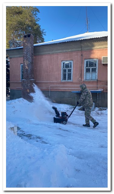 Ведется борьба со снегом