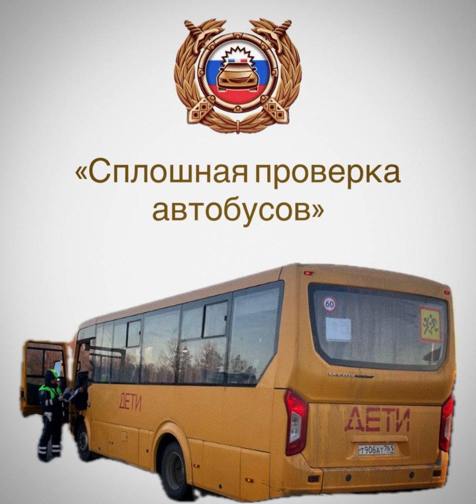 «Сплошная проверка автобусов» в Мартыновском районе: безопасность пассажиров — под прицелом Госавтоинспекции