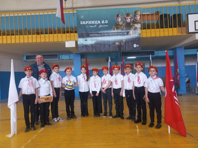 Младшая сборная „Орлята Март-1“ — призёры муниципального этапа игры „Зарница 2.0“